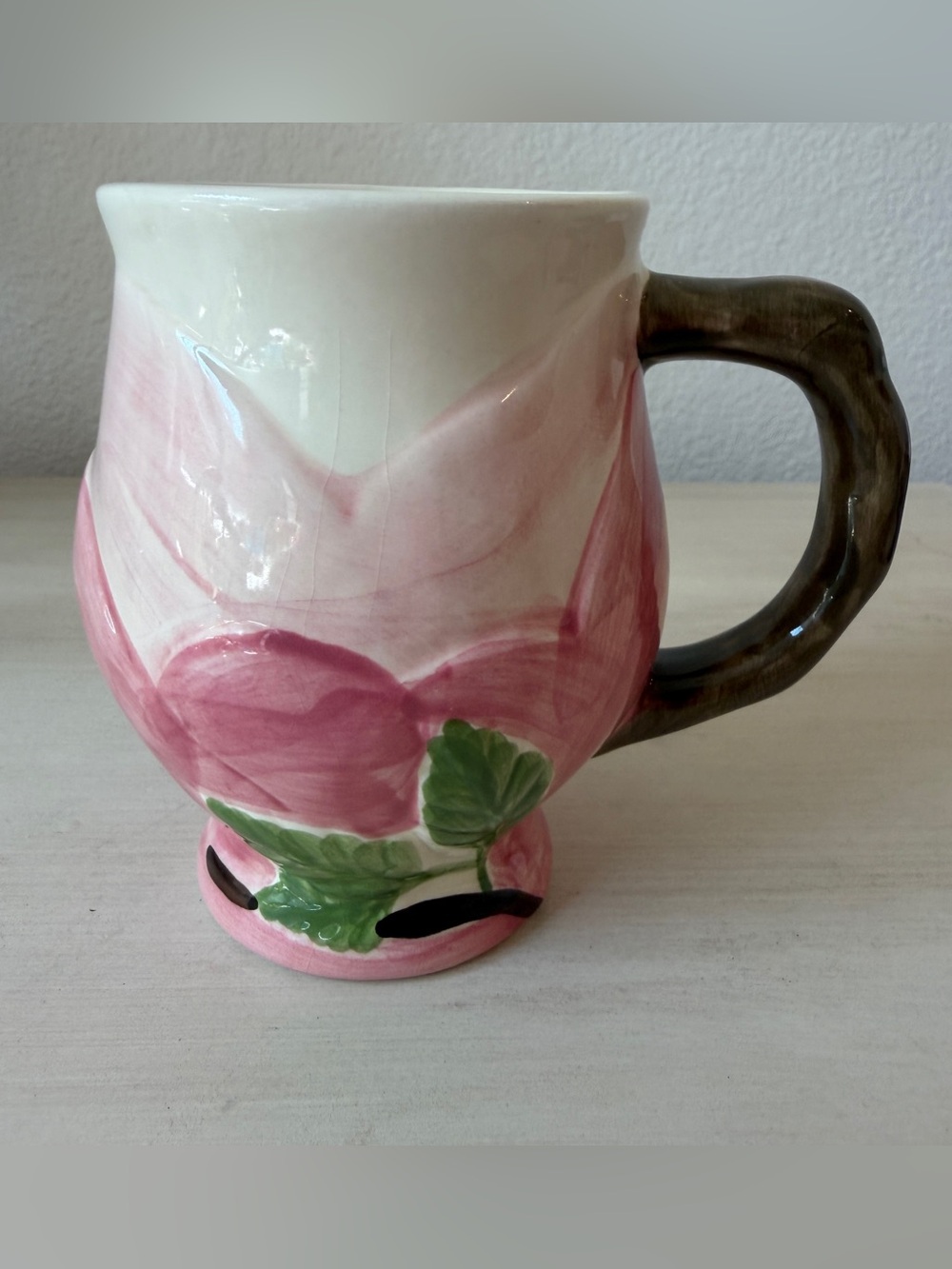 Franciscan Desert Rose Sculpted Mug Made in Portugal